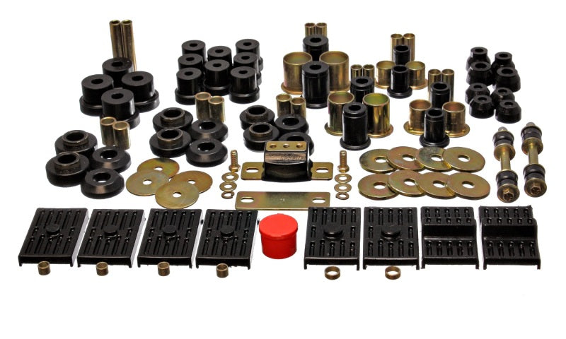 ENG3.18117G-Energy Suspension 76-79 Firebird / 75-79 Nova Black Hyper-flex Master Bushing Set-Bushings - Full Vehicle Kits-Energy Suspension