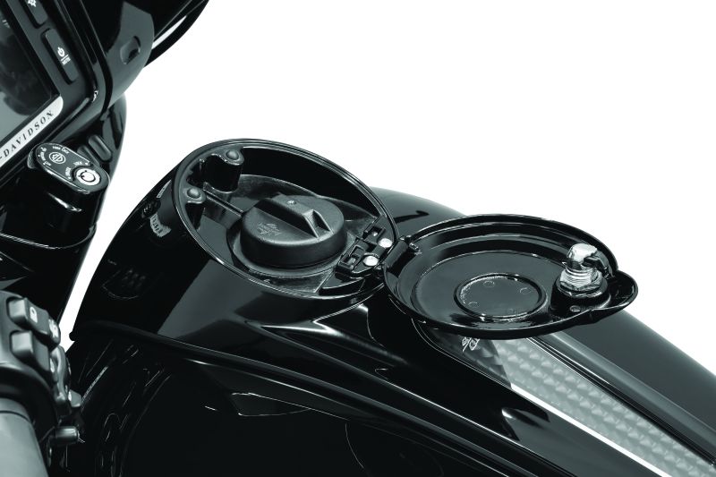 KUR6999-Kuryakyn Easy Fill Fuel Door Black-Fuel Caps-Kuryakyn