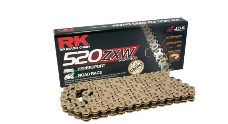 RKCGB520ZXW-150-RK Chain GB520ZXW-150L XW-Ring - Gold-Chains-RK Chain