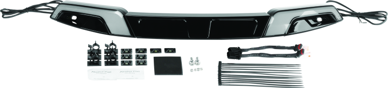 KUR2949-Kuryakyn Tracer Windshield Trim 14-Up FLH Models Black-Exterior Trim-Kuryakyn