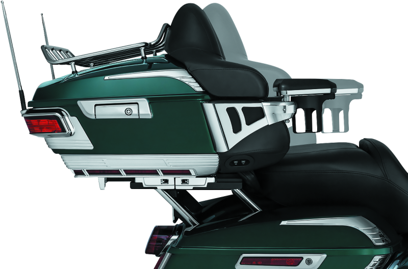 KUR8731-Kuryakyn Quick Adjust Tour-Pak Relocator 14-Up Touring Chrome-Cargo Organization-Kuryakyn