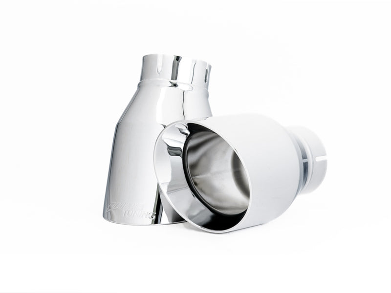 AWE3015-32090-AWE Tuning Audi B9 A5 Touring Edition Exhaust Dual Outlet - Chrome Silver Tips (Includes DP)-Catback-AWE Tuning