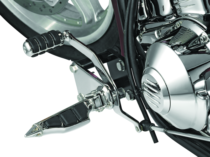 KUR8852-Kuryakyn Round Shift Peg Cover Honda Chrome-Footpegs-Kuryakyn