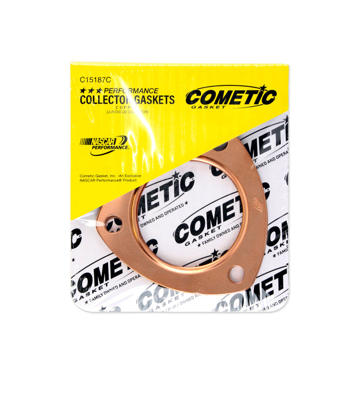 CGSC15187C-Cometic Exhaust Header Collector Gasket .043in Copper-2.5in Diameter Port-3.5in Bolt Circle-Set-Exhaust Gaskets-Cometic Gasket
