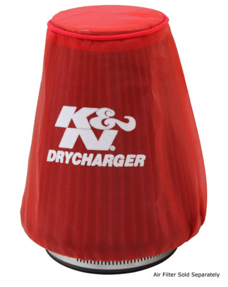 K&N 22-2030PR Red Drycharger Round Tapered Air Filter Wrap - 5.25 x 3 x 6 Inches - image 2