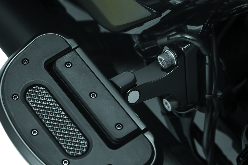 KUR8895-Kuryakyn Non-Pivot Splined Peg Adapter Harley-Davidson Models Black-Footpegs-Kuryakyn