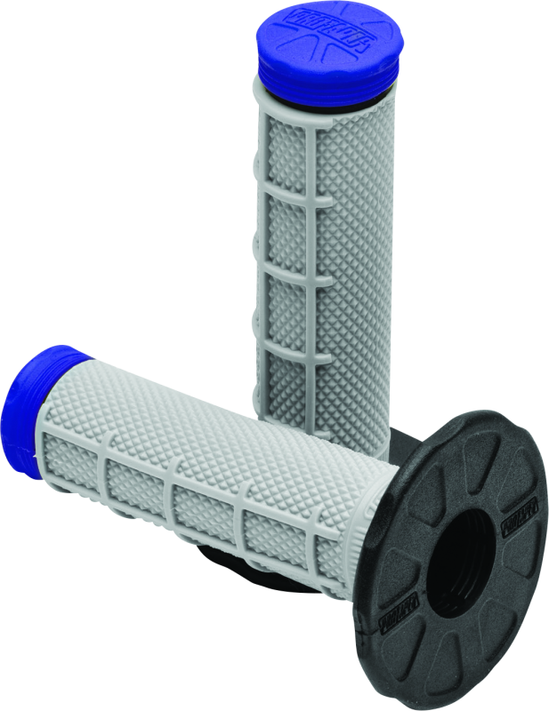 PTR024861-ProTaper Tri Density MX 1/2 Waffle Grips - Blue-Grips-ProTaper