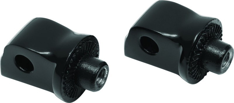 KUR8924-Kuryakyn Splined Passenger Peg Adapter Black-Footpegs-Kuryakyn