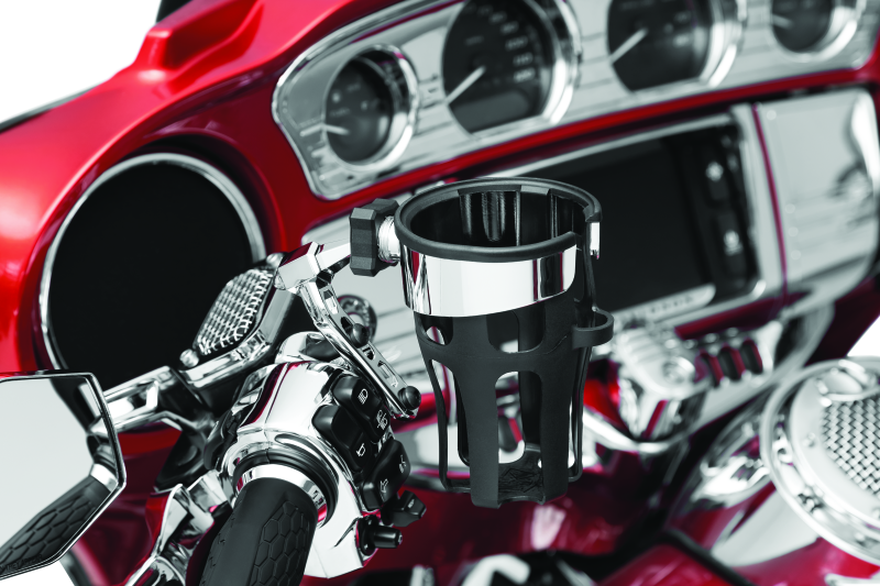 KUR6484-Kuryakyn Reflex Drink Holder-Perch Mount Chrome-Cup Holders-Kuryakyn