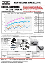 Load image into Gallery viewer, HKS 15004-AH105 Oil Cooler Kit - Side Profile