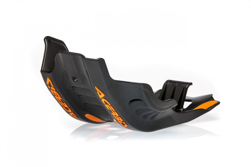 Acerbis 20-23 KTM EXC-F500/ XCF-W500 Skid Plate - Black/16 Orange-Skid Plates-Acerbis