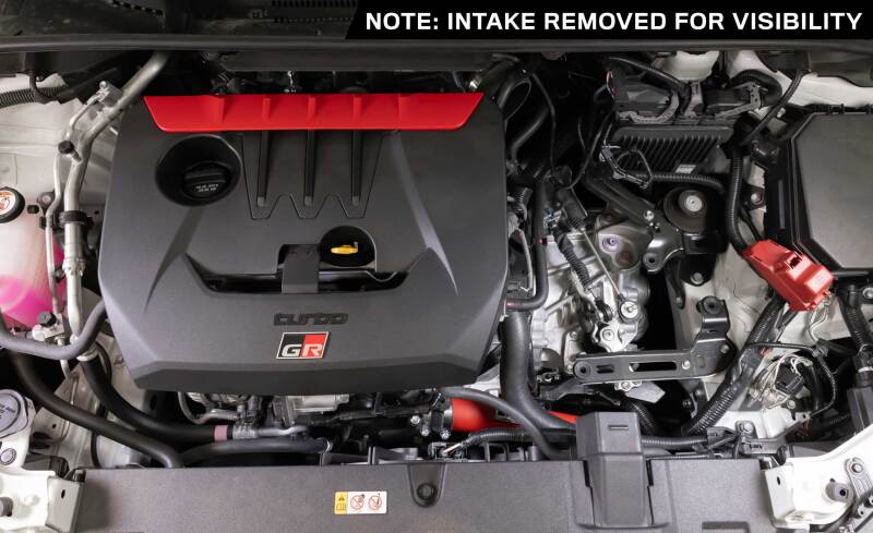 KNN77-1018TWR-K&N 23-24 Toyota GR Corolla L3 1.6L Charge Pipe Kit - Wrinkle Red-Turbo Inlets-K&N Engineering