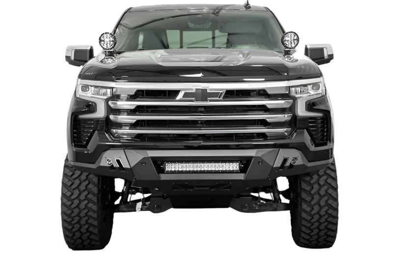 ADDF140300010103-ADD 2022+ Chevrolet Silverado 1500 Black Label Front Bumper-Bumpers - Steel-Addictive Desert Designs