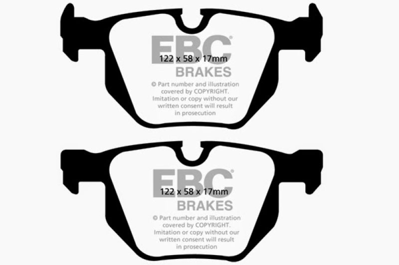 EBCUD1170-EBC 13+ BMW X1 3.0 Turbo (35i) Ultimax2 Rear Brake Pads-Brake Pads - OE-EBC