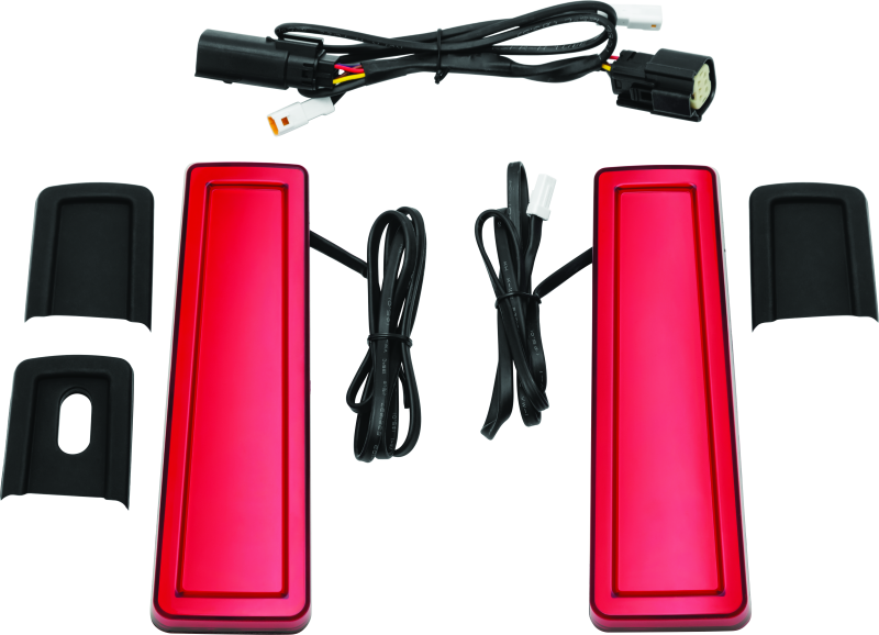 KUR2952-Kuryakyn Tracer Filler Panel Lights Red Lens-Tail Lights-Kuryakyn
