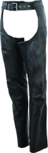 Load image into Gallery viewer, RIV094425-River Road Plains Leather Chaps Black Womens - Small-Pants-River Road