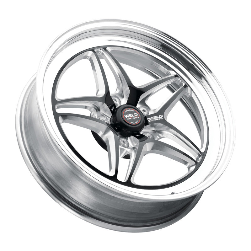 WEL81HB8050N21A-Weld S81 18x5 / 5x120 BP / 2.1in. BS (-23mm Offset) Black Wheel 3.18 ID (High Pad) - Non-Beadlock-Wheels - Forged-Weld
