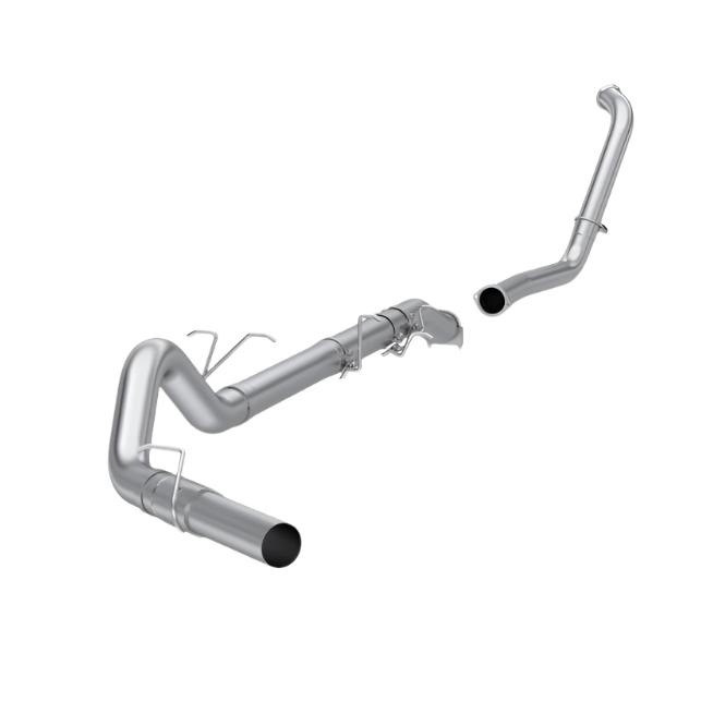 MBRPS6206PLM-MBRP 03-07 Ford F-250/350 6.0L EC/CC Turbo Back Single Side (Stock Cat) - no Muffler-Catback-MBRP