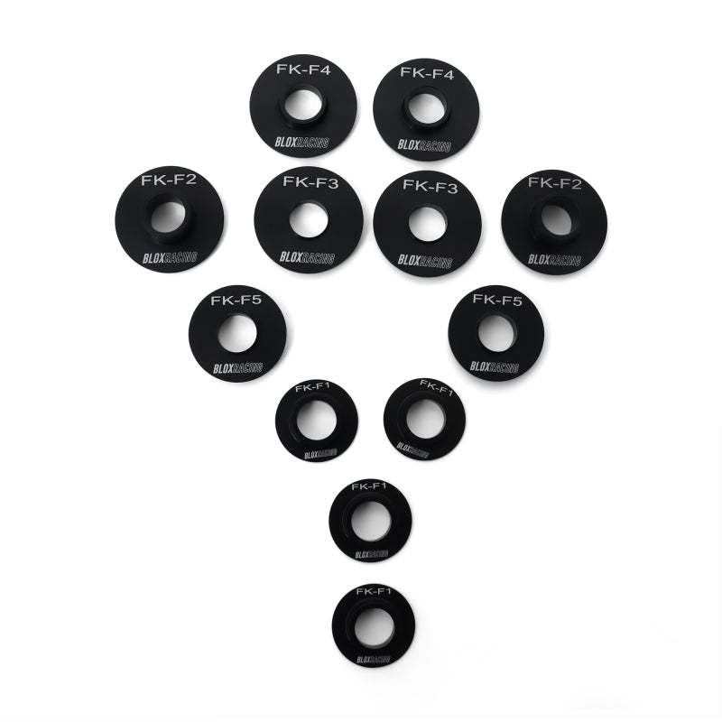 BLOBXSS-20605-BLOX Racing 16-21 FK Civic - Front - 12 Pieces Subframe Hard Collar Kit-Suspension Arms & Components-BLOX Racing