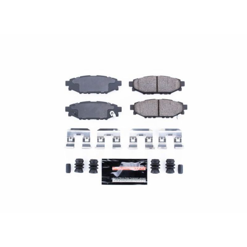 Power Stop 13-16 Subaru BRZ Rear Z23 Evolution Sport Brake Pads w/Hardware-Brake Pads - Performance-PowerStop