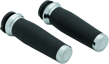 Load image into Gallery viewer, KUR5942-Kuryakyn Thresher Grips Throttle-By-Wire Chrome-Grips-Kuryakyn