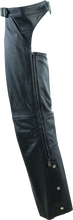 Load image into Gallery viewer, RIV094420-River Road Plains Leather Chaps Black - Large-Pants-River Road