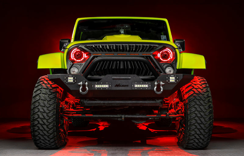 ORACLE Lighting 07-18 Jeep Wrangler JK Oculus 7in. ColorSHIFT Bi-LED Projector Headlights-Light Bars & Cubes-ORACLE Lighting