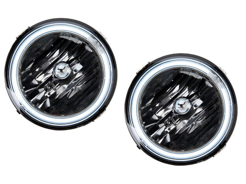 RAX49133-Raxiom 05-12 Ford Mustang GT LED Halo Fog Lights (Chrome)-Headlights-Raxiom