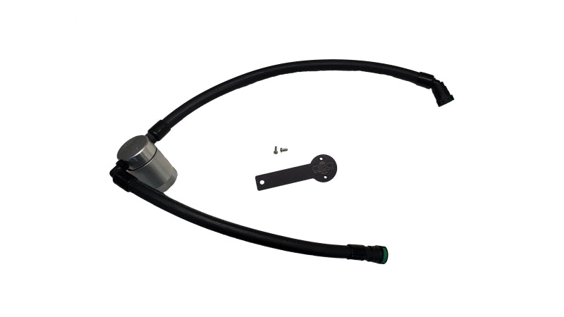 J&L 19-24 Chevy Silverado/GMC Sierra 1500 2.7L Passenger Side Oil Separator 3.0 - Clear Anodized-Oil Separators-J&L