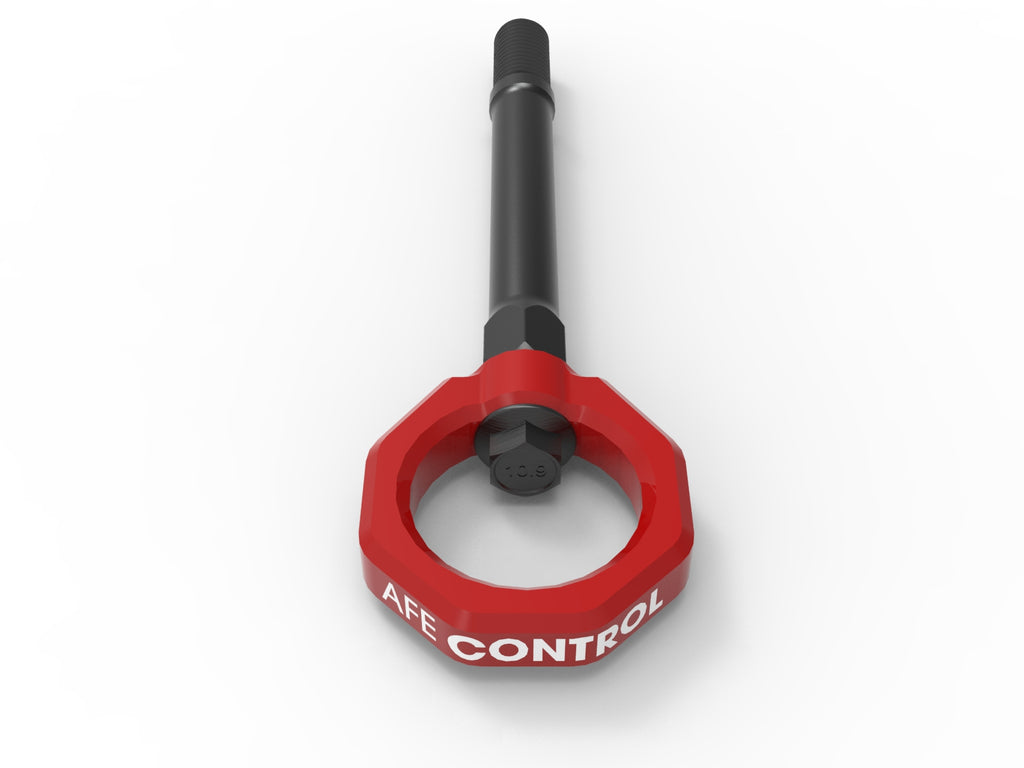 aFe aFe CONTROL Front Tow Hook Red