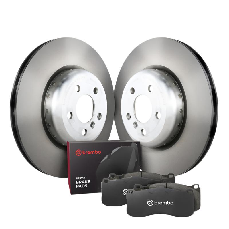 BREKT04364-Brembo OE 18-20 BMW 530e/17-20 530i/530i xDrive 17-20/2018 540d xDrive Rear Disc Brake Kit-Brake Rotors - OE-Brembo OE