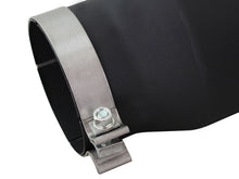 Load image into Gallery viewer, aFe aFe MACHForce XP 5in 304 Stainless Steel Exhaust Tip 5 In x 7 Out x 12L in Bolt On Right - Black