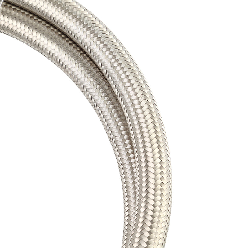 MISMMSBH-1036-CS-Mishimoto 3Ft Stainless Steel Braided Hose w/ -10AN Fittings - Stainless-Oil Line Kits-Mishimoto