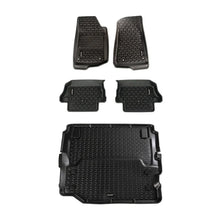 Load image into Gallery viewer, Rugged Ridge Floor Liner Kit Black F/R/Full Cargo 18-20 Jeep Wrangler JL 2Dr - Rugged Ridge 12988.07
