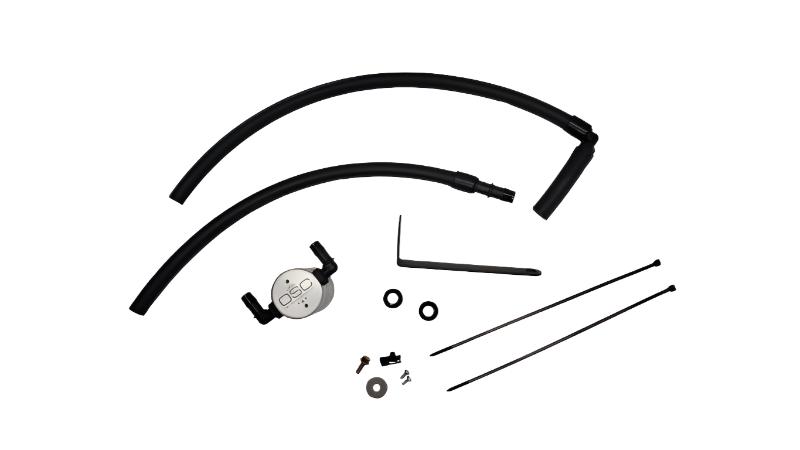 JLT3117P-C-J&amp;L 22-24 Subaru BRZ/GR86 2.4L Passenger Side Oil Separator 3.0 - Clear Anodized-Oil Separators-J&L