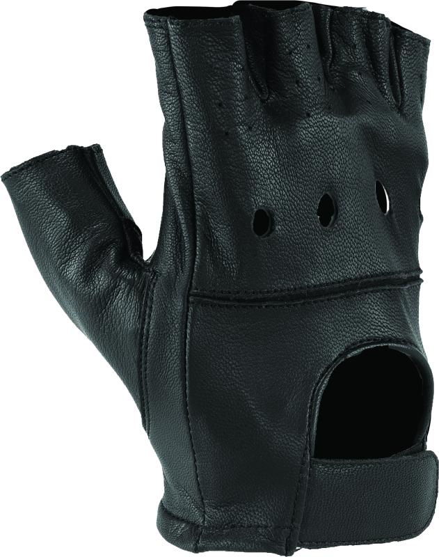 RIV094496-River Road Diamond Shorty Gloves Black Womens - Small-Gloves-River Road