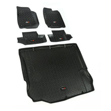 Load image into Gallery viewer, Rugged Ridge Floor Liner Front/Rear/Cargo Black 2011-2018 Jeep Wrangler JK 2 Dr - Rugged Ridge 12988.03