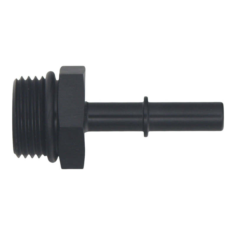 DeatschWerks 10AN ORB Male to 5/16in Male EFI Quick Connect Adapter - Anodized Matte Black-Fuel Components Misc-DeatschWerks