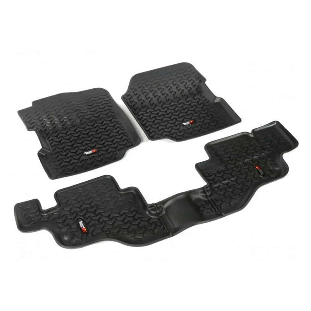 Rugged Ridge Floor Liner Front/Rear Black 1976-1986 Jeep CJ-7 / Jeep Wrangler 87-95 / YJ - Rugged Ridge 12987.09