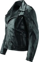 Load image into Gallery viewer, RIV094376-River Road Ironclad Classic Leather Jacket Black Womens - Small-Jackets - Leather-River Road