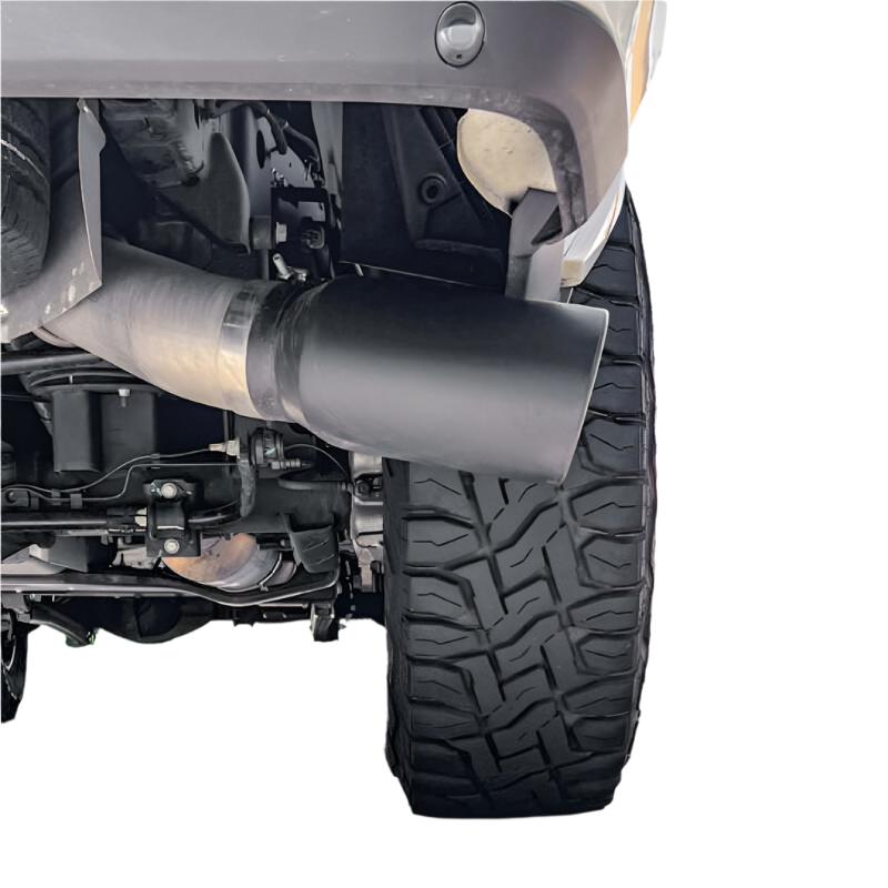 GBE49798-B-Banks Power 19-23 Dodge Ram Crew Cab 6.7L Cummins Monster Exhaust - SS Single Exhaust w/ Black Tip-Catback-Banks Power