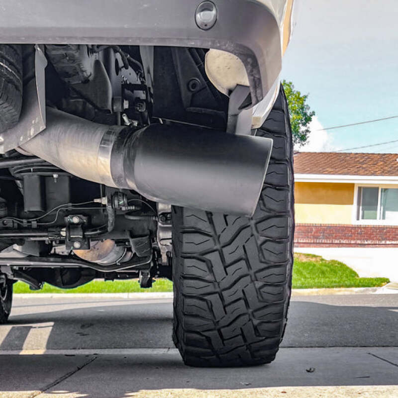 GBE49799-B-Banks Power 19-23 Dodge Ram Mega Cab 6.7L Cummins Monster Exhaust - SS Single Exhaust w/ Black Tip-Catback-Banks Power