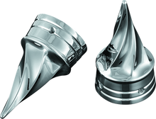 Load image into Gallery viewer, KUR1219-Kuryakyn Twisted Axle Caps Chrome-Hardware - Singles-Kuryakyn