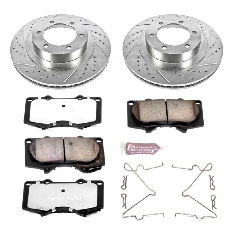 Power Stop 03-09 Lexus GX470 Front Z36 Truck & Tow Brake Kit-Brake Kits - Performance D&S-PowerStop