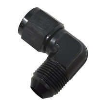 Load image into Gallery viewer, Russell Performance -6 AN 90 Degree Male AN to Female AN Fitting (Black)-Fittings-Russell
