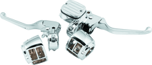 Load image into Gallery viewer, BKC488730-Bikers Choice 96-06 Big Twin 96-03XL With 9/16 Bore Master Cylinder Chrome Handlebar Control Kit-Handlebars-Bikers Choice