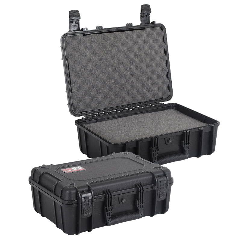 GORXG181407F-Go Rhino XVenture Gear Hard Case w/Foam - Medium 18in. / Lockable / IP67 - Tex. Black-Cargo Boxes & Bags-Go Rhino