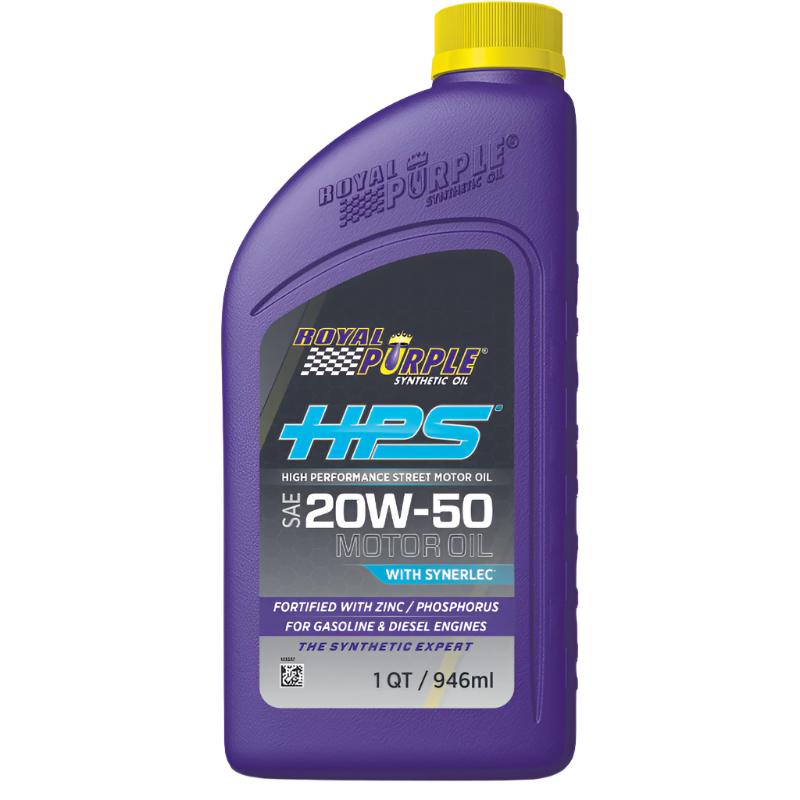 RLP36250-Royal Purple HPS Synthetic High Performance Street 20W-50 Motor Oil - 1 Quart-Motor Oils-Royal Purple