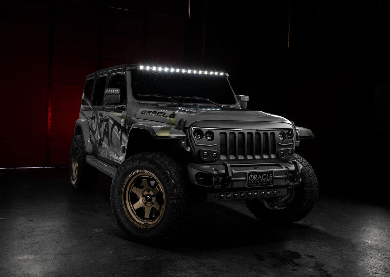 ORL5917-023-Oracle Jeep Wrangler JL/Gladiator JT Integrated Windhsiled LED Light Bar System-Light Mounts-ORACLE Lighting