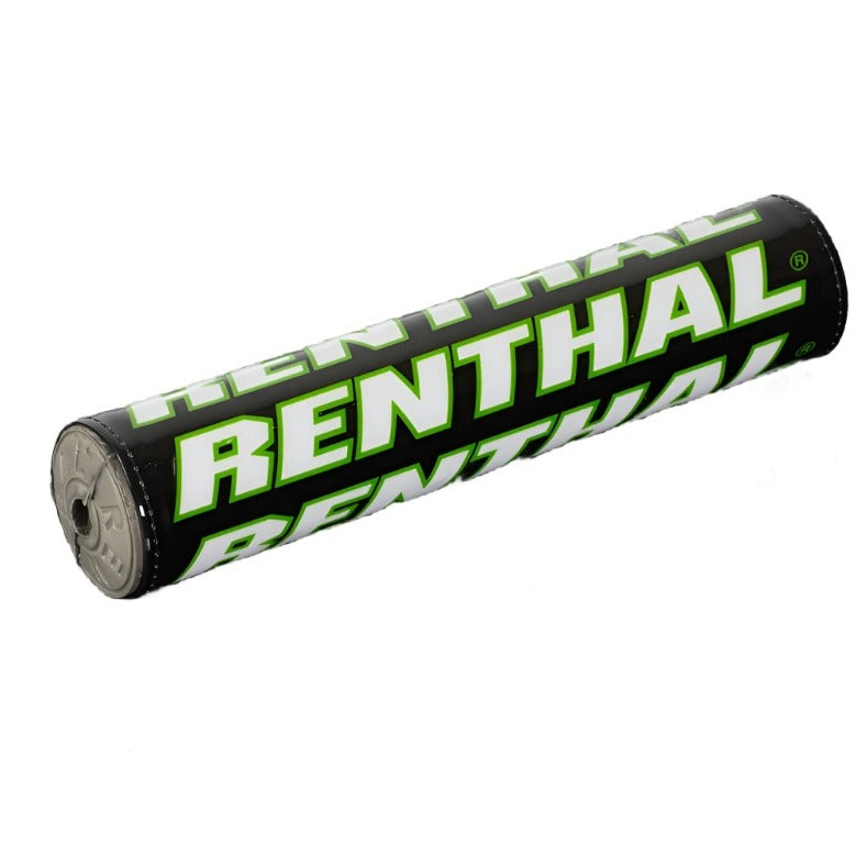 RENP286-Renthal Team Issue SX Pad - Black/ White/ Green-Bar Pads-Renthal